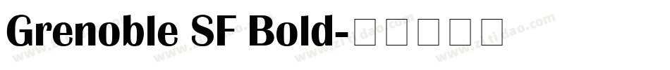 Grenoble SF Bold字体转换